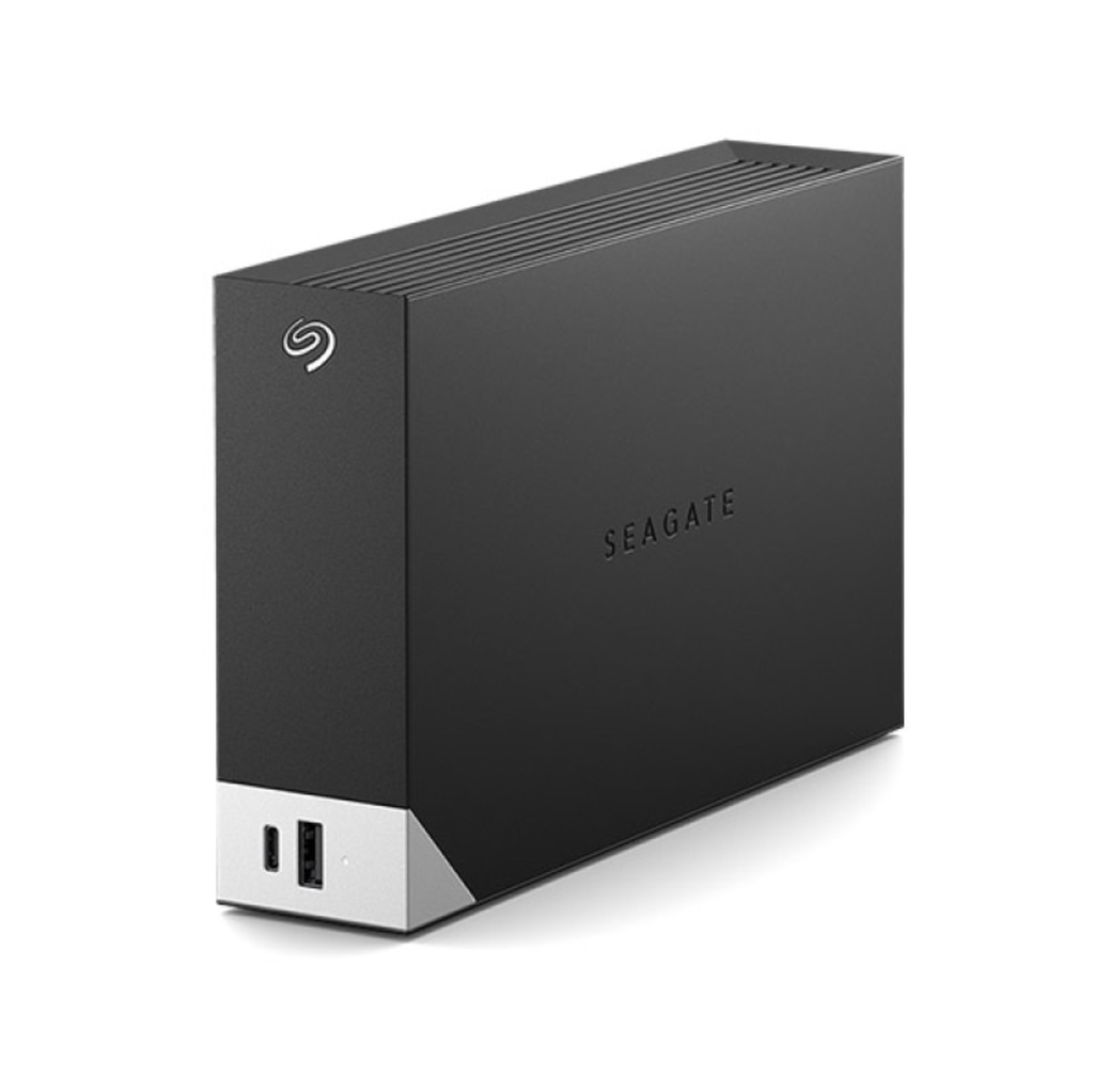 Seagate 10TB One Touch Desktop External Drive with Built-In Hub - Black