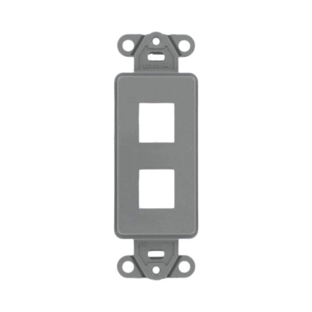 Leviton Tapa 2x4 Doble Decorativa #41642-E
