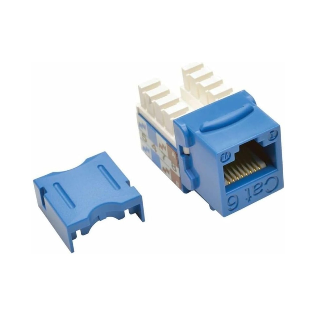 Tripp Lite series Enchufe Keystone de inserción a presión tipo 110 Cat6 / Cat5e - Azul