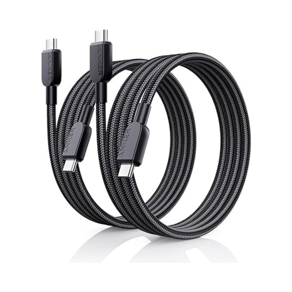 Anker USB-C to USB-C Braided Cable 6ft. 240W (2-Pack)