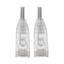 Eaton Cat6 Snagless Slim UTP Ethernet Cable (RJ45 M/M) Gray 8-in