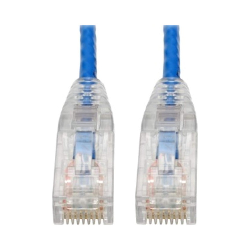 Eaton Cat6 Gigabit Snagless Slim UTP Ethernet Cable (RJ45 M/M), PoE, Gray 6-in