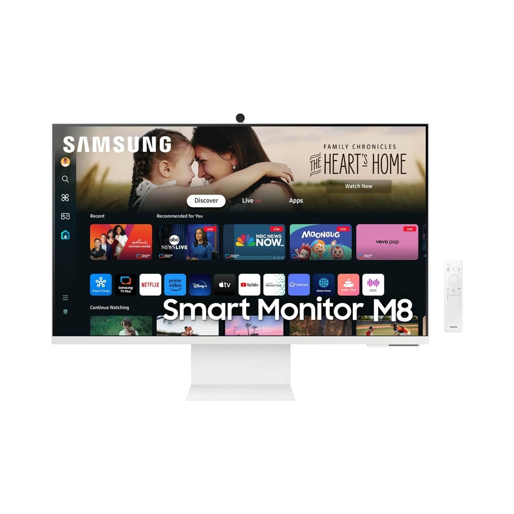 Samsung M80D 32" 4K HDR Smart Monitor with Webcam - Warm White