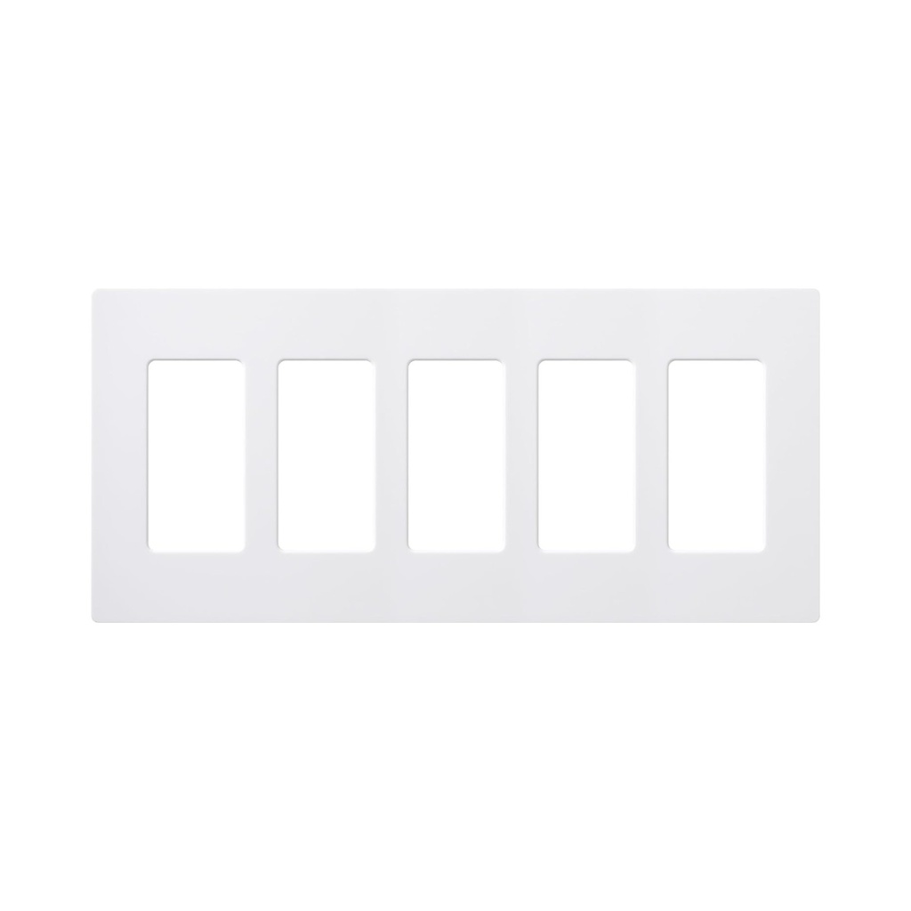 Lutron Wall Plate 5 Gang - White