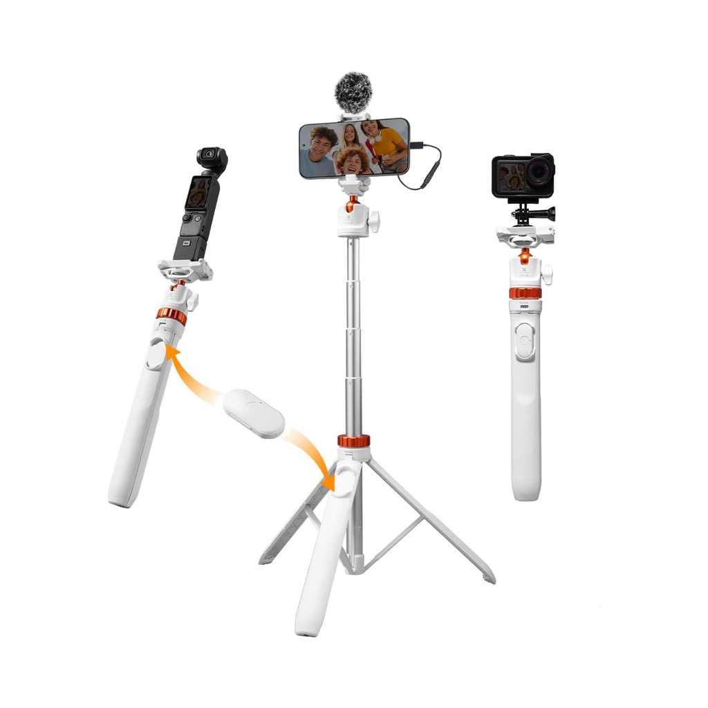 K&F Concept 62" Selfie Stick Tripod 2-in-1