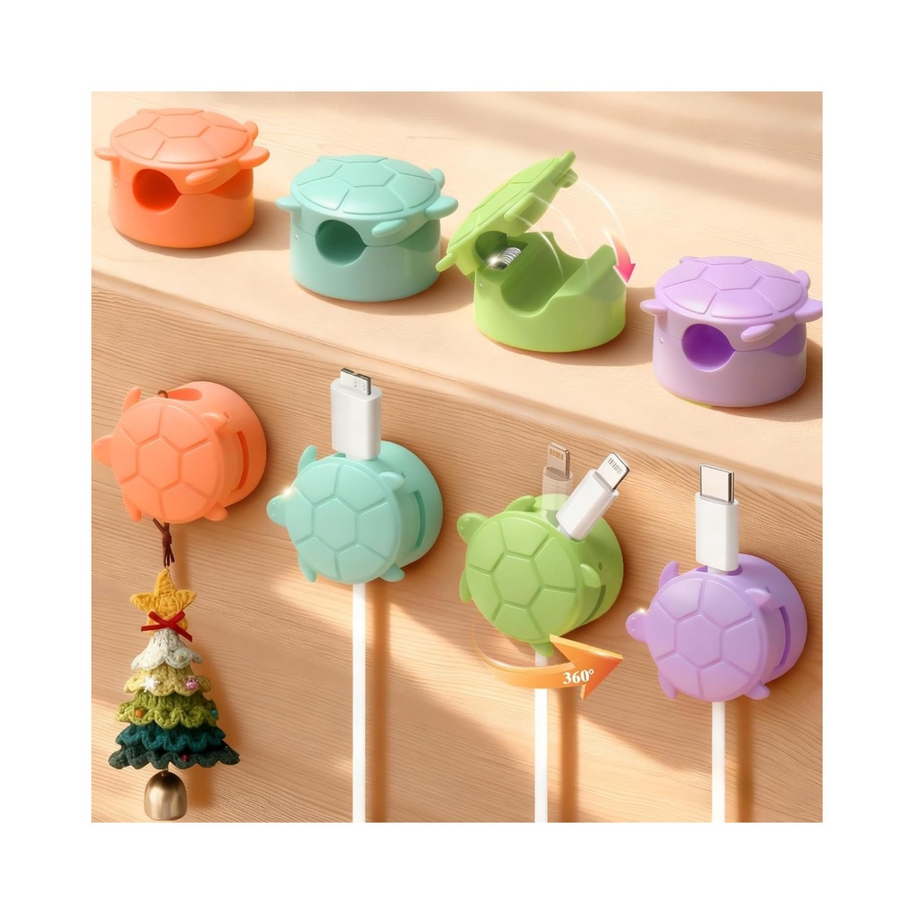 Cable Clips 8-Pack - Multicolor