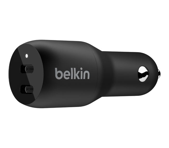 Belkin BoostCharge Dual USB-C Car Charger 36W