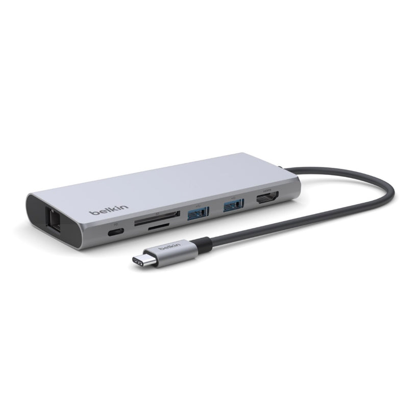 Belkin Connect USB-C 7-in-1 Multimedia Hub Gray