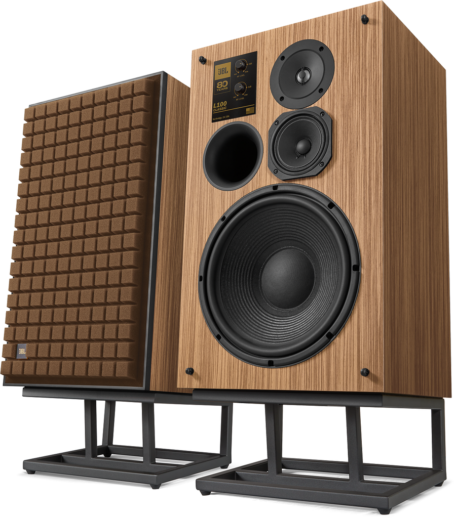 JBL L100 Classic 80 Limited Edition 12" 3-Way Bookshelf Speakers Pair - Brown