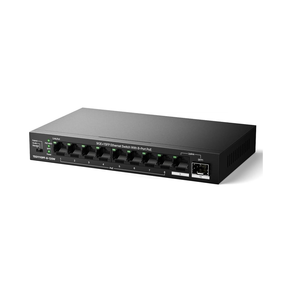 Tenda Desktop Switch 8-Port PoE 