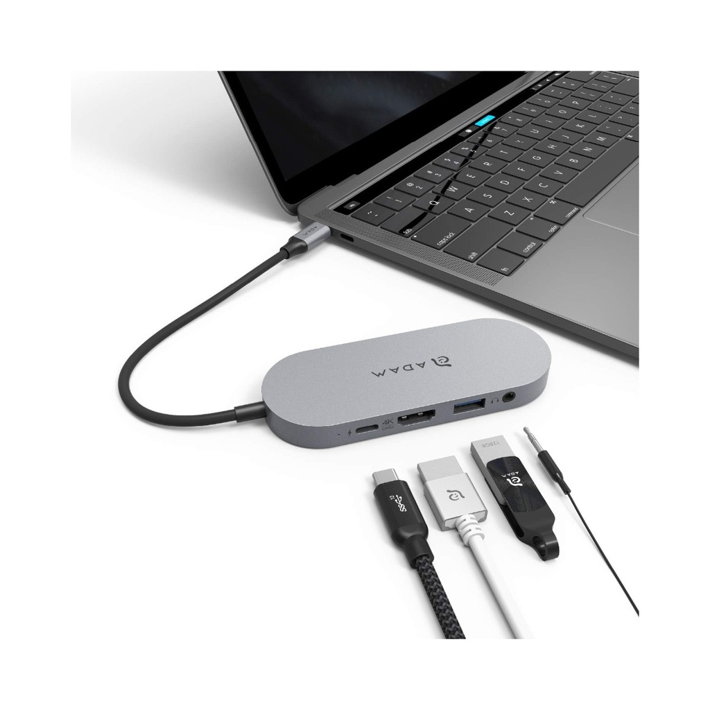 Adam Elements CASA HUB S USB-C 3.1 5-in-1 SSD Hub 480G - Grey