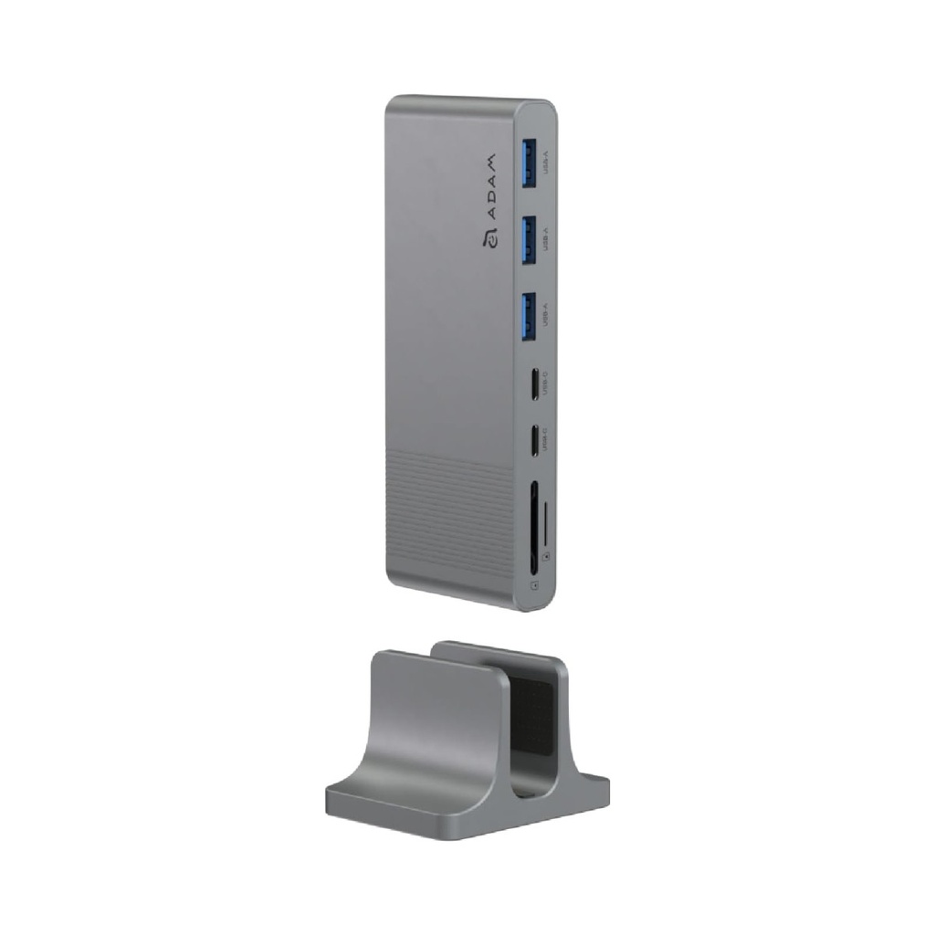 Adam Elements CASA Hub VH1 USB-C 3.1 to VGA/HDMI 4K - Space Gray