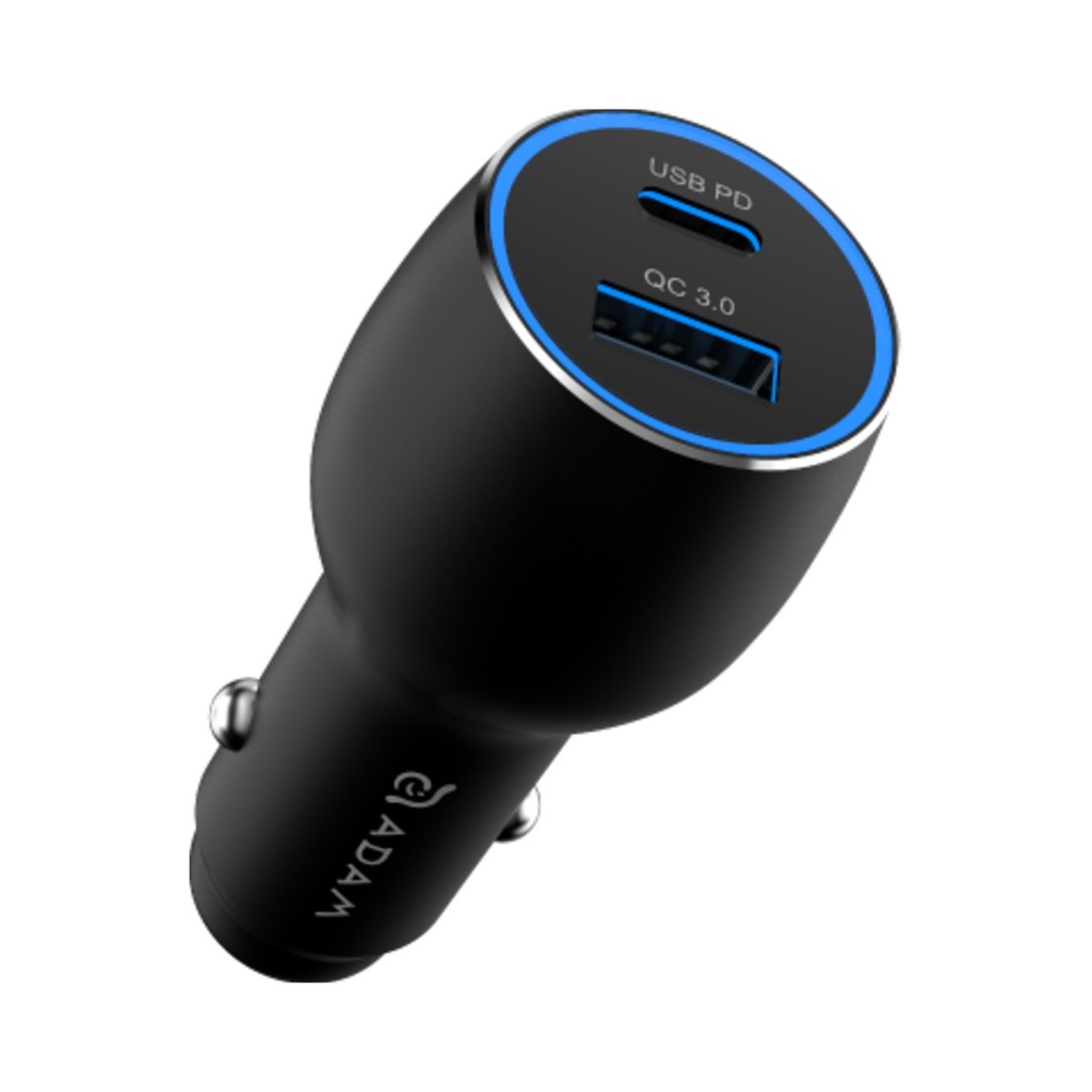 Adam Elements OMNIA C1 Pro USB-C / USB-A Car Charger 83W - Black