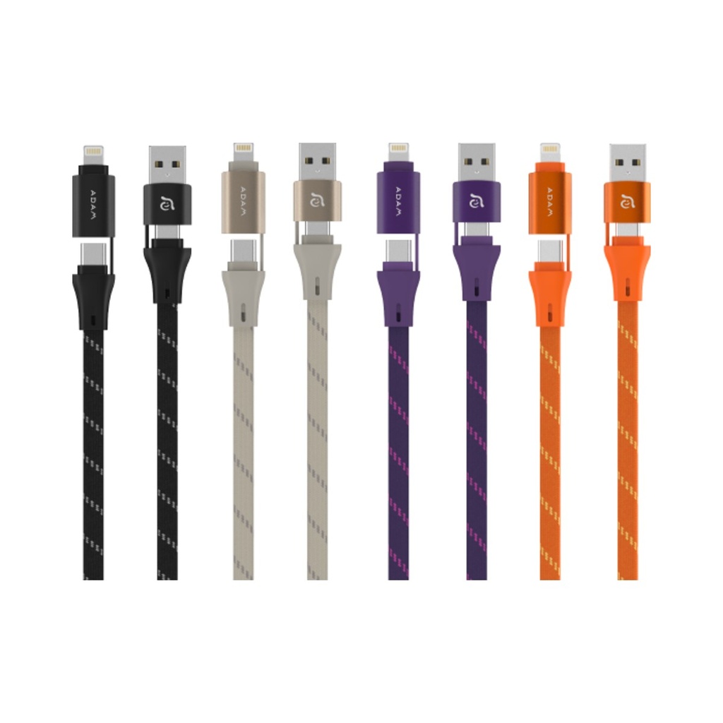 Adam Elements Peak MF401 4-in-1 60W Magnetic Charging Cable - Titatium