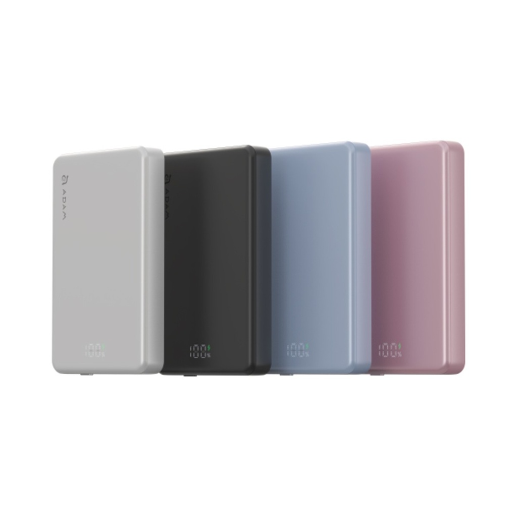 Adam Elements VIONTA L5 Ultra Slim Magnetic Wireless Charging Power Bank 5000mAh - Silver