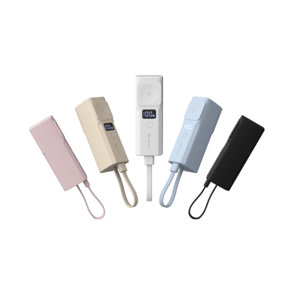 Adam Elements VIONTA P5 Pro 5-in-1 Pocket Power Bank 5000mAh - Black