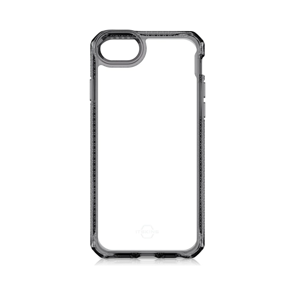 itSkins Hybrid R Clear Case for iPhone 7/8/SE 2 - Black/Clear