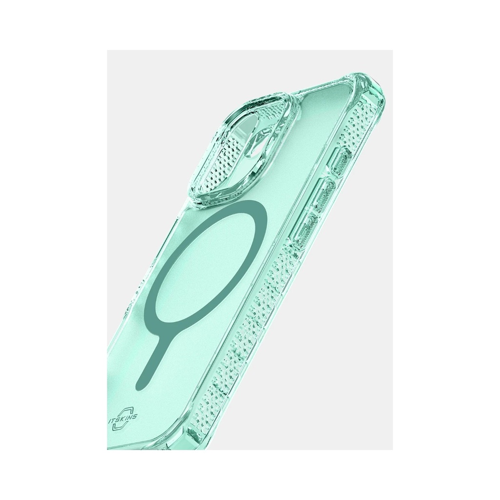 itSkins Hybrid R Vapor Case with MagSafe for iPhone 17 - Light Green