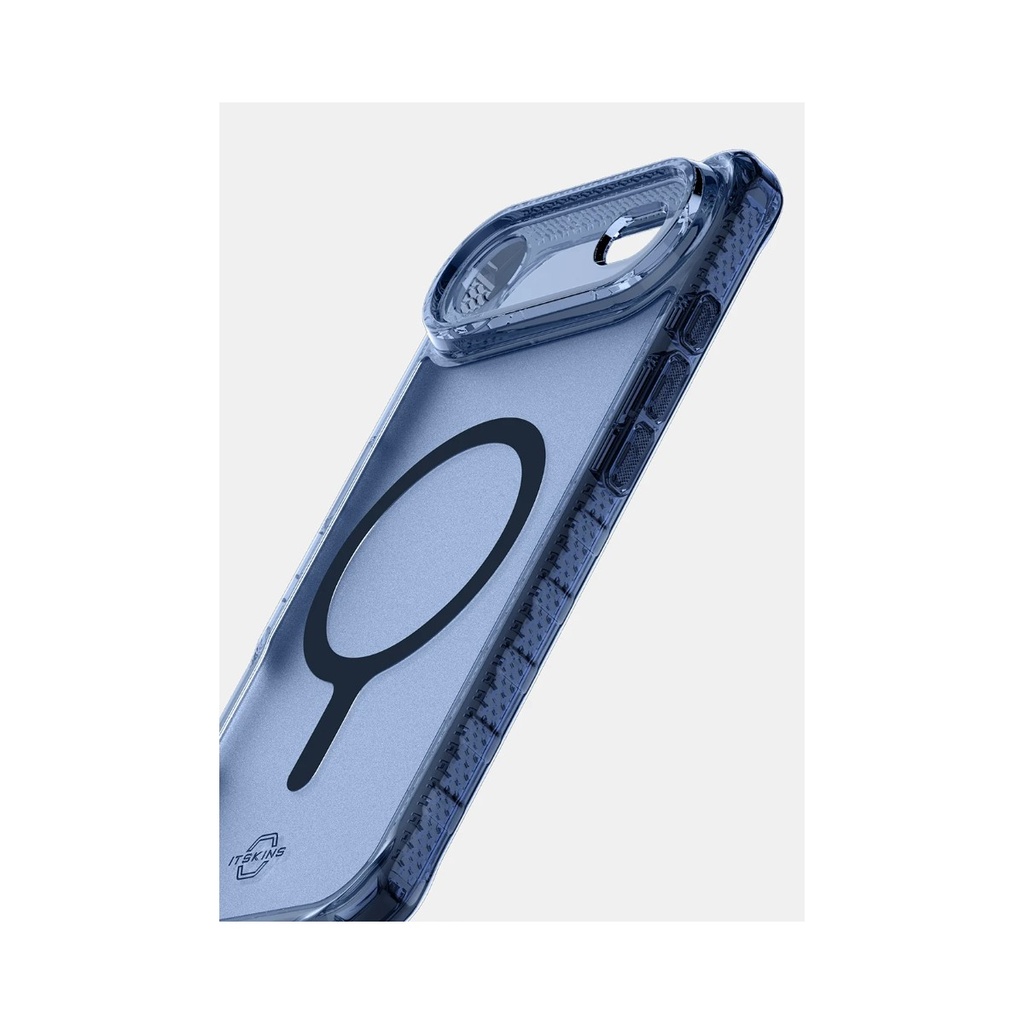 itSkins Hybrid R Vapor Case with MagSafe for iPhone Air - Navy Blue