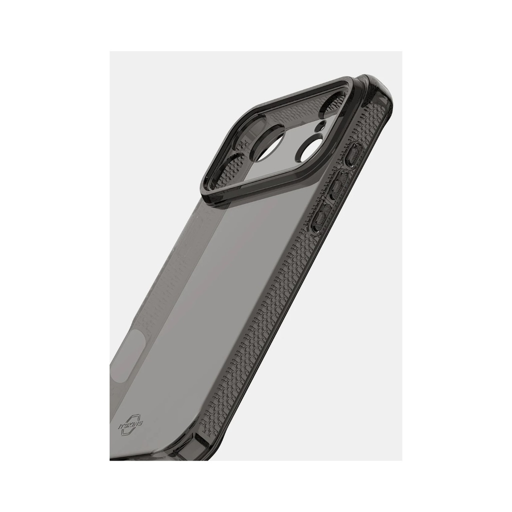 itSkins Spectrum R // Clear Case for 18 Pro / 17 Pro - Smoke