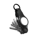 KeySmart Air Flex Silicone Key Holder for AirTag - Black - KS041-BLK