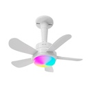Nexxt Home Smart socket ceiling fan with RGB/CCT light