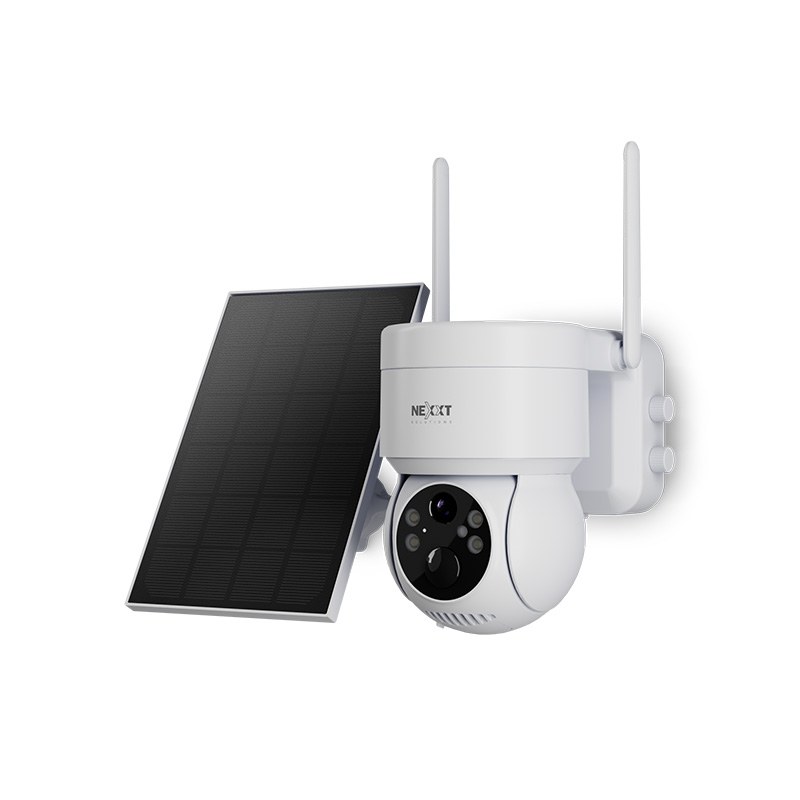 Nexxt Home Outdoor PTZ battery Camera 2K with solar panel