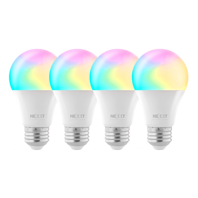 Nexxt Home Smart A19 RGB 110V 4 Pack Bulb Matter
