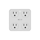 Nexxt Home Indoor Wall Tap 4 outlet 2 USB 2.1 & 2 USB-C - NHP-T615
