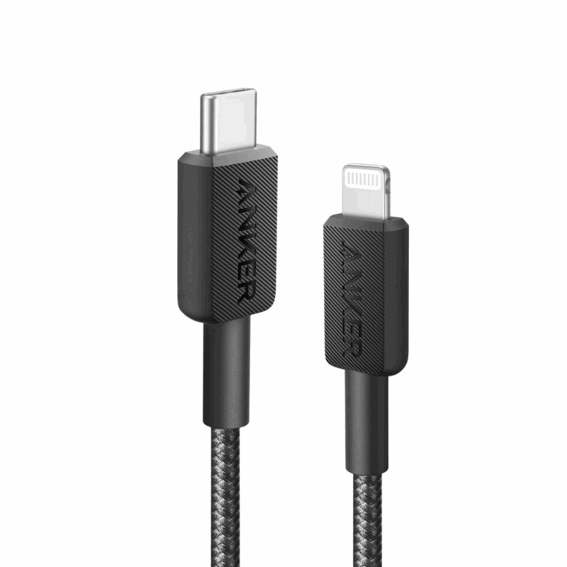 Anker 322 Cable USB-C a Lightning trenzado 1.8 m - Negro