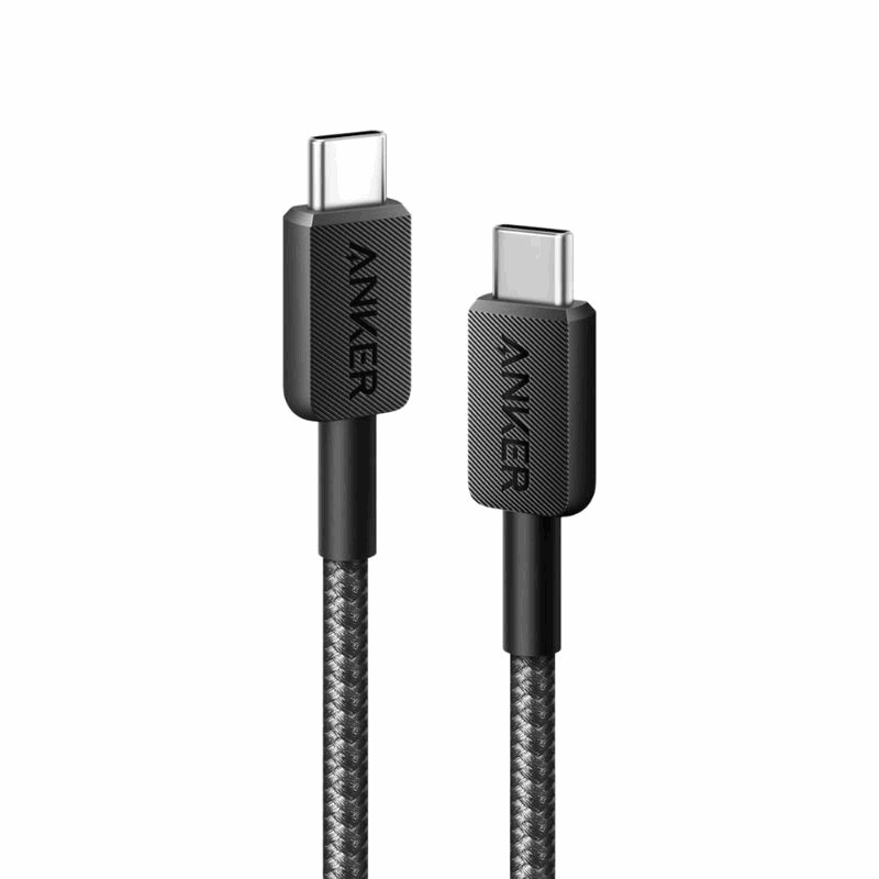 Anker 322 Cable USB-C a USB-C 60W trenzado 1.8 m - Negro