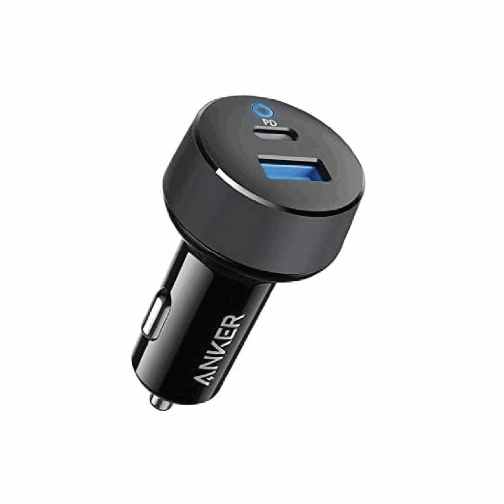 Anker PowerDrive Cargador de Carro 30W PD con cable USB-C
