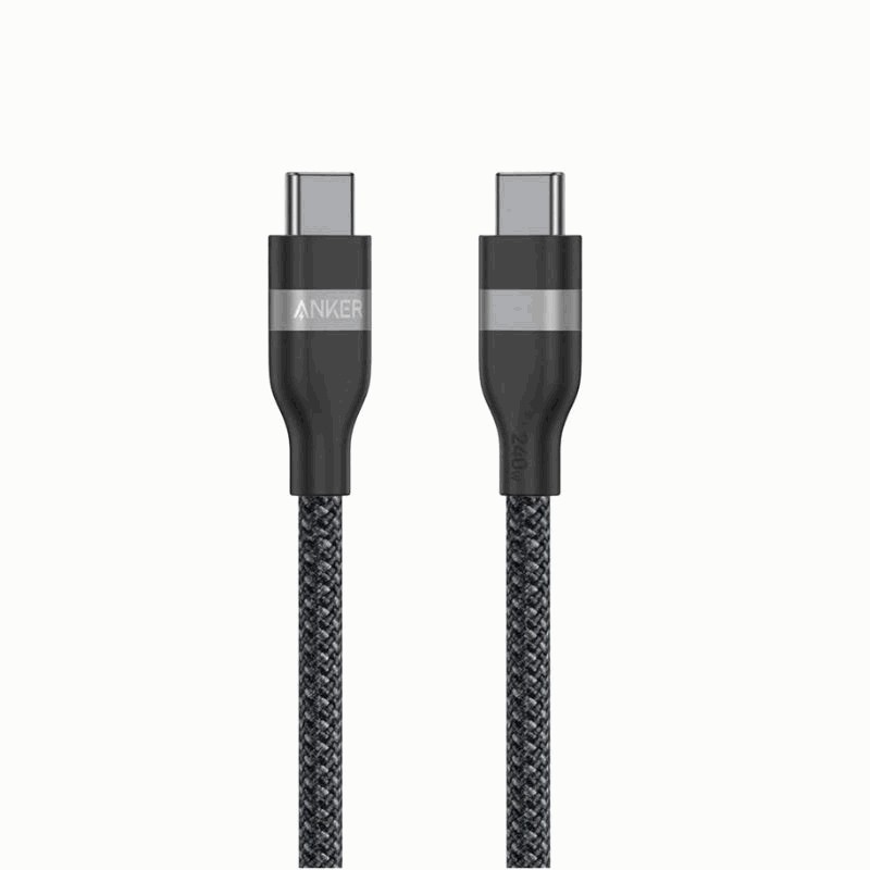 Anker Cable USB-C a USB-C 240W trenzado 1.8 m - Negro