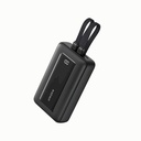 Anker Zolo Power Bank 20,000 mAh con cables USB-C y Lightning - Negro - A1681H11