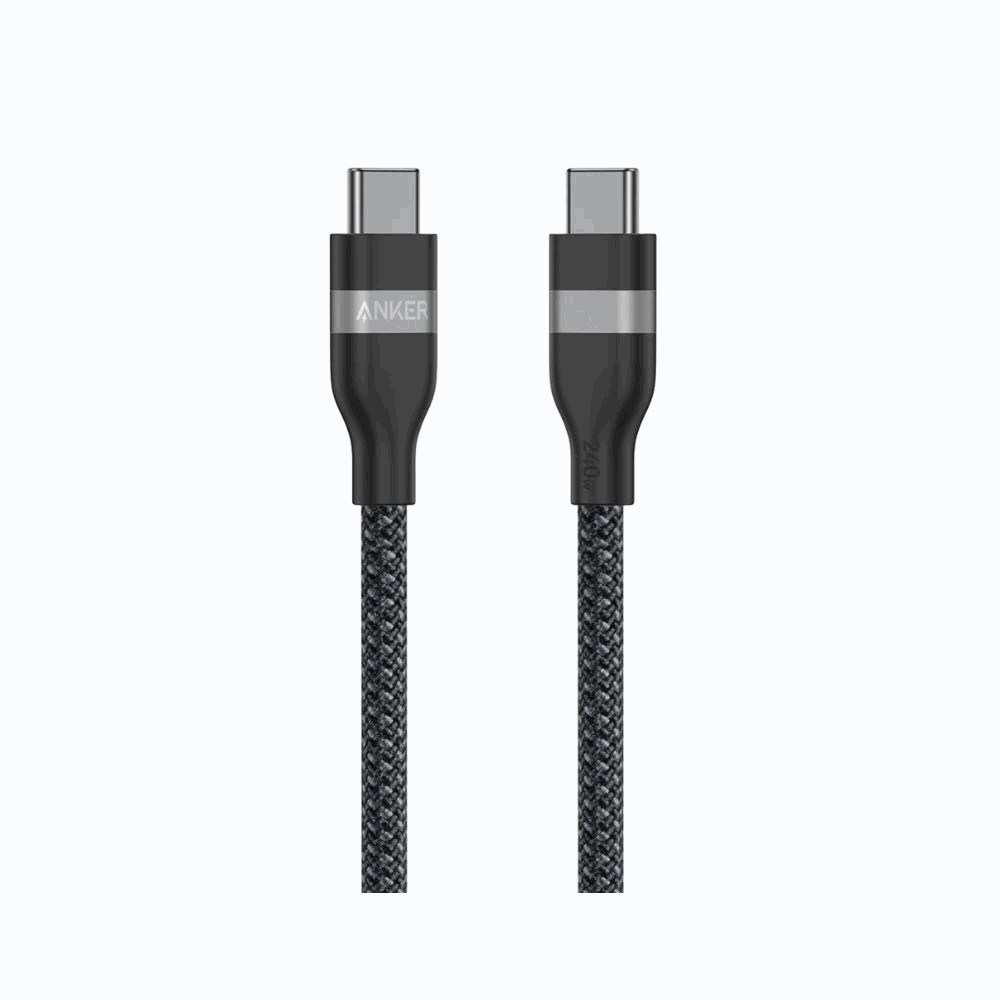 Anker Cable USB-C a USB-C 240W trenzado reciclado 1.8 m - Negro