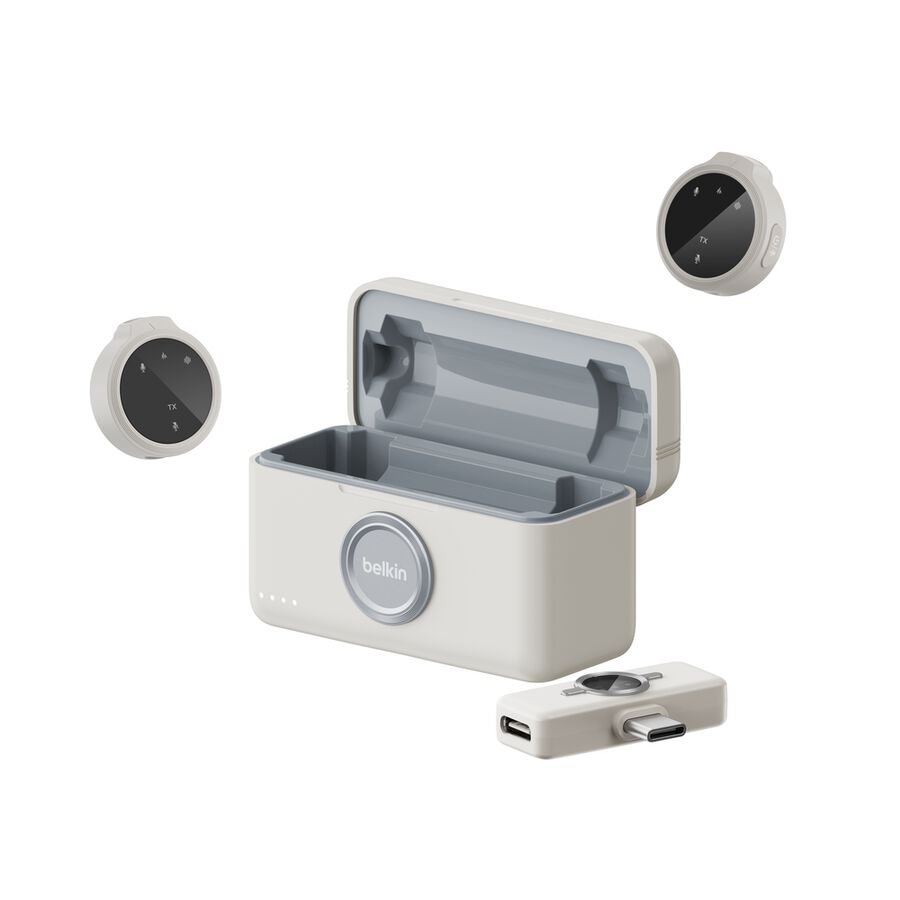 Belkin Wireless Microphone for iPhone and Android, Sand