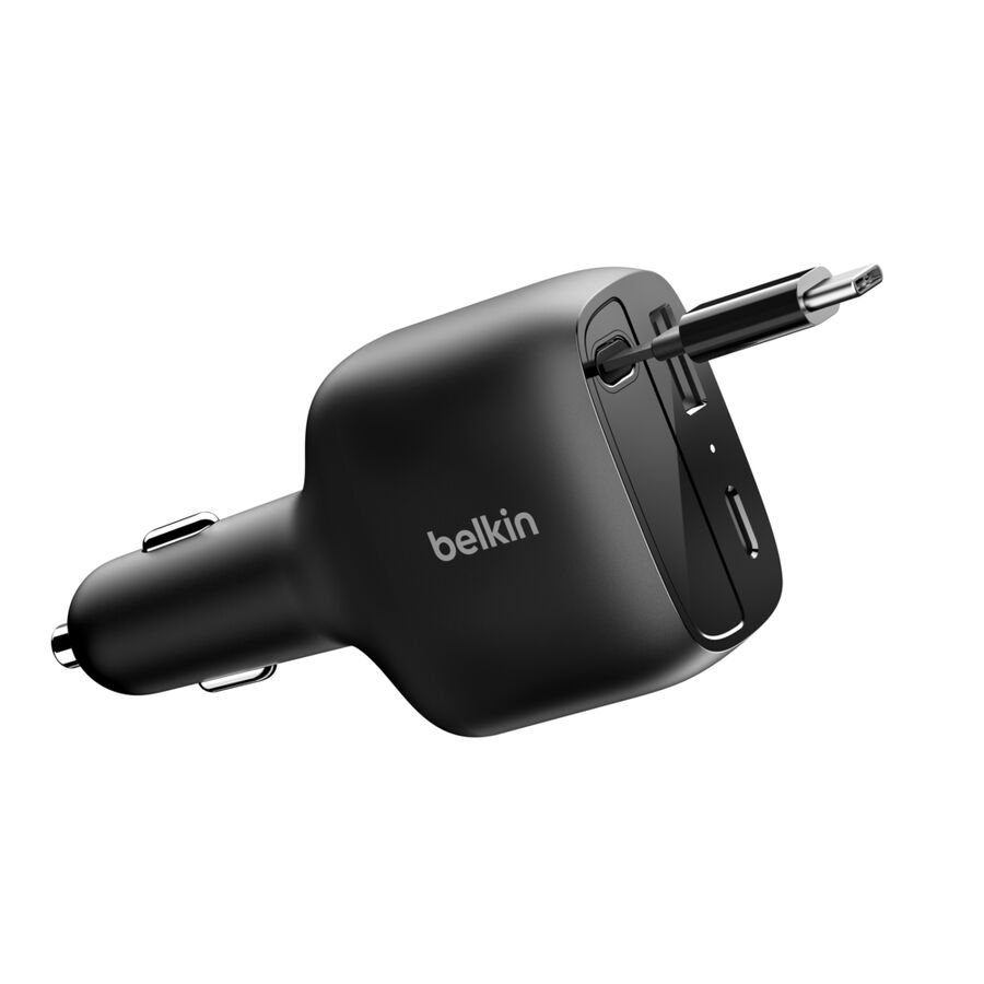 Belkin 75W Retractable Car Charger, USB-C