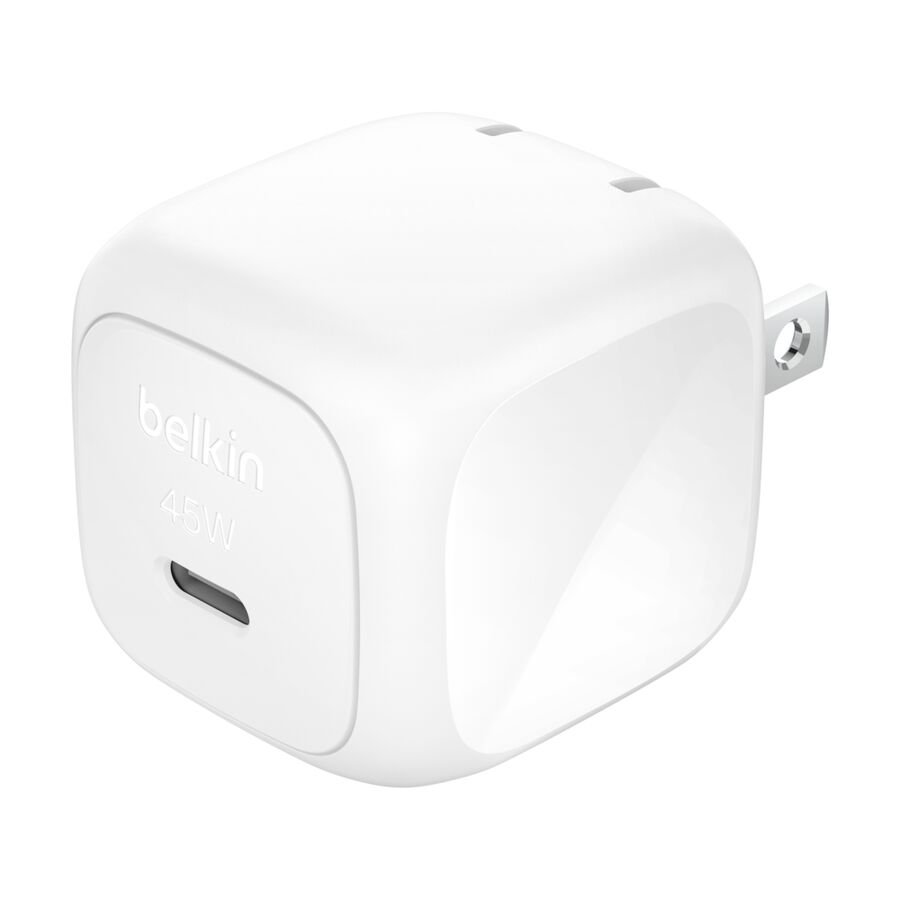 Belkin 45W Compact USB-C Wall Charger, White - WCA013dqWH