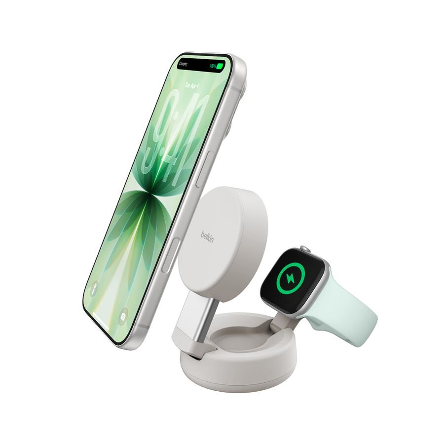 Belkin UltraCharge Pro 2-in-1 Magnetic Charger, Qi2 25W