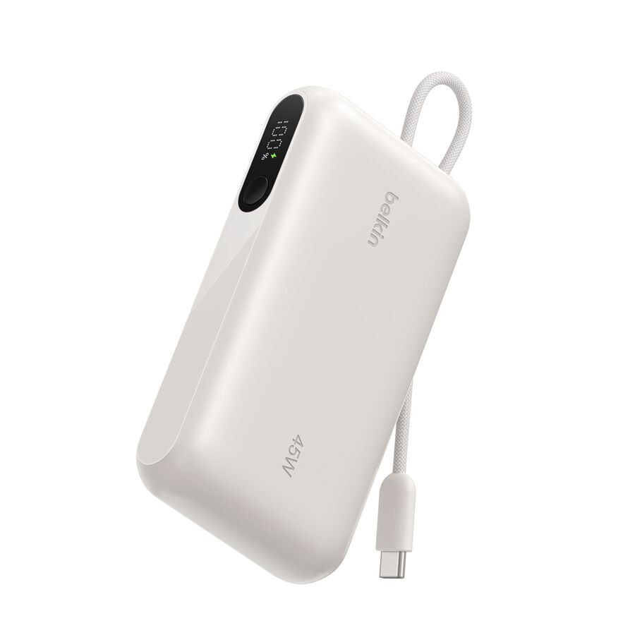 Belkin UltraCharge 10K Power Bank 45W, Flat, Sand - BPB029bkSA