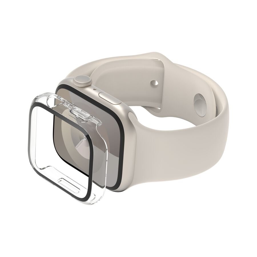 Belkin Glass Screen Protector + Bumper, Watch 45mm, Clear