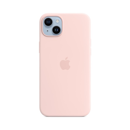 [194253416296] Apple iPhone 14 Plus Silicone Case with MagSafe - Chalk Pink