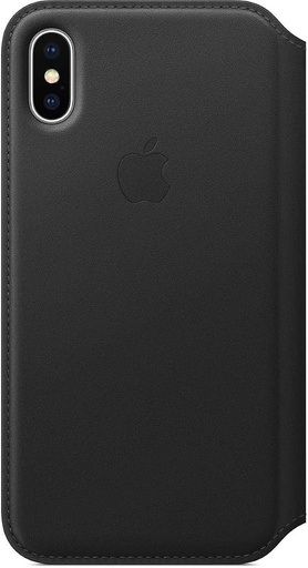 [190198763525] Apple iPhone XS Leather Folio - Black