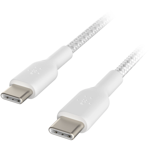[745883788286] Belkin BoostCharge USB-C to USB-C Braided Cable 3ft - White