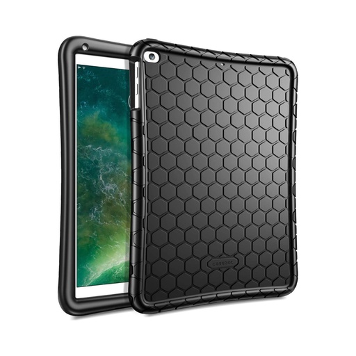 [X001DOSC85] Fintie Case for iPad 2017 9.7 Inch / iPad Air 2 / iPad Air - [Honey Comb Series] Lightweight Anti-Slip Kids Friendly Shockproof Silicone Protective Cover - Blue