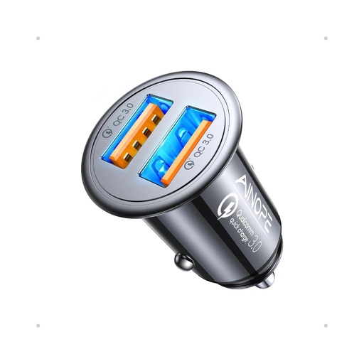 [6957531046486] Hoco Z4 QC2.0 Car charger - Black