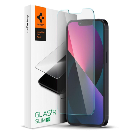 [8809811851281] Spigen AGL03391 Screen Protector Glas.tR Slim HD for iPhone 14 / 13 Pro - Clear