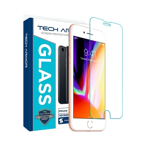 [X00165JRP3] Tech Armor Apple iPhone 7 Plus Glass Screen Protector