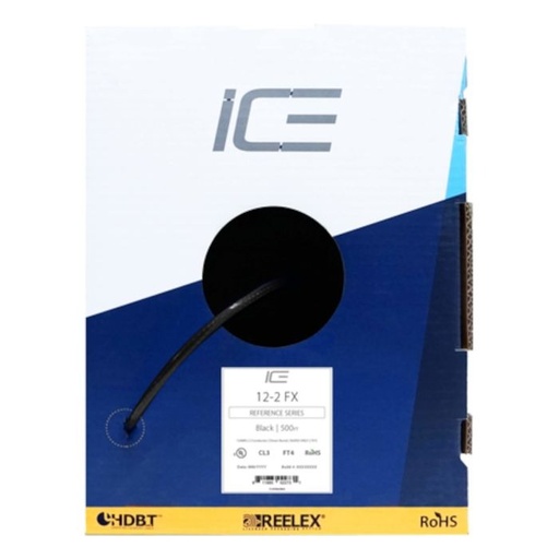 [811885022731] Ice Cable 12-2FX/BOX/BLK 12-2 Direct Burial Cable - 500ft Box (Black)