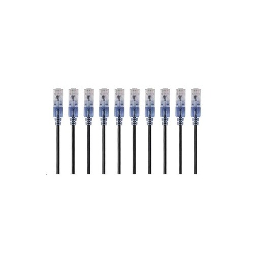 [889028069622] Monoprice Cat6A Ethernet Patch Cable 0.5 FT - Black